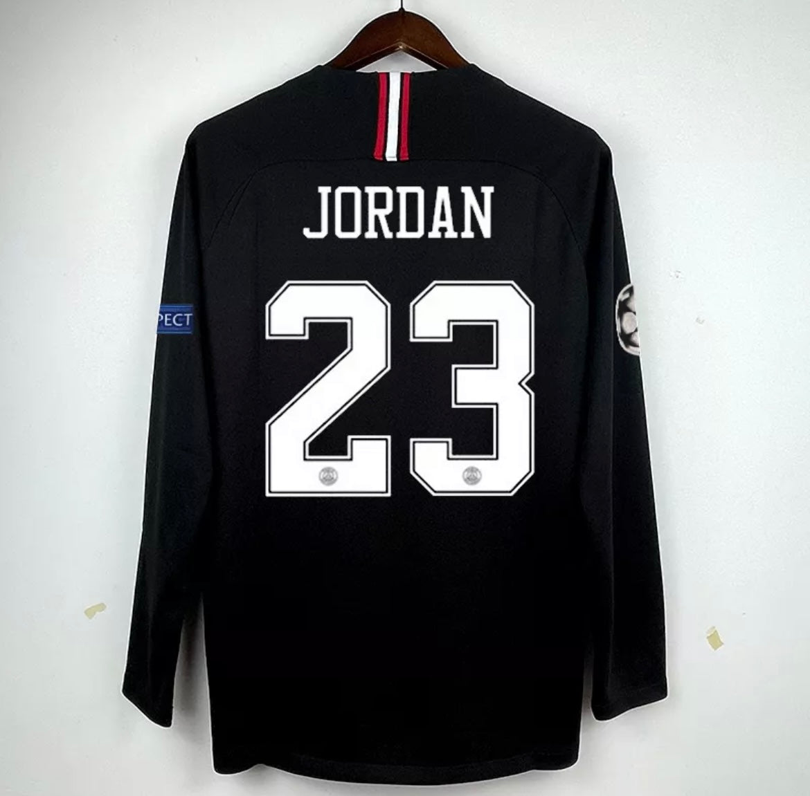 Jersey De Fútbol De Manga Larga 18-19 Paris Saint-Germain (Neymar 10)(Cavani 9) (Rabiot 25)(Jordan 23) (Mbappe 7)