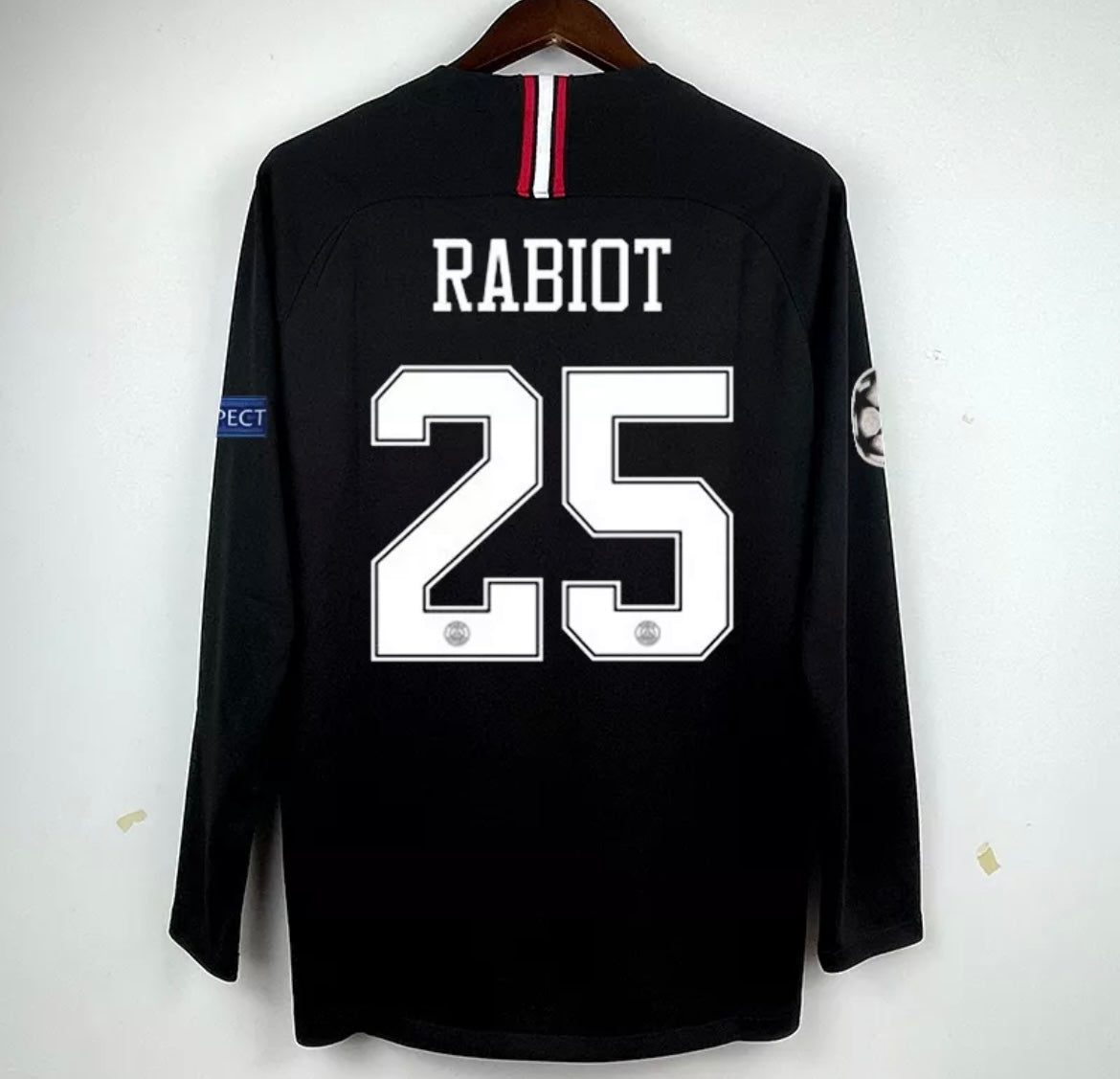 Jersey De Fútbol De Manga Larga 18-19 Paris Saint-Germain (Neymar 10)(Cavani 9) (Rabiot 25)(Jordan 23) (Mbappe 7)