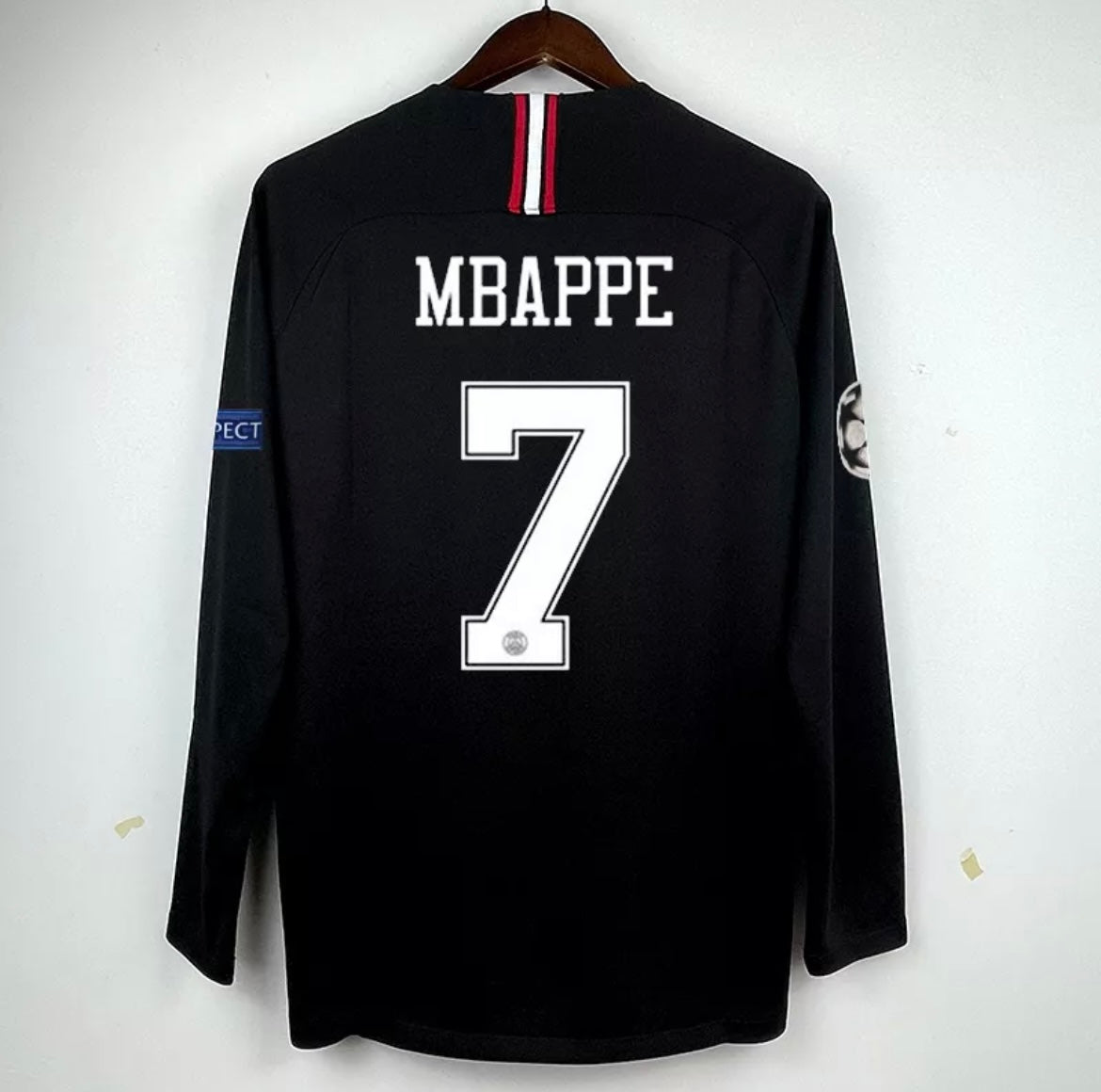 Jersey De Fútbol De Manga Larga 18-19 Paris Saint-Germain (Neymar 10)(Cavani 9) (Rabiot 25)(Jordan 23) (Mbappe 7)