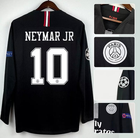 Jersey De Fútbol De Manga Larga 18-19 Paris Saint-Germain (Neymar 10)(Cavani 9) (Rabiot 25)(Jordan 23) (Mbappe 7)