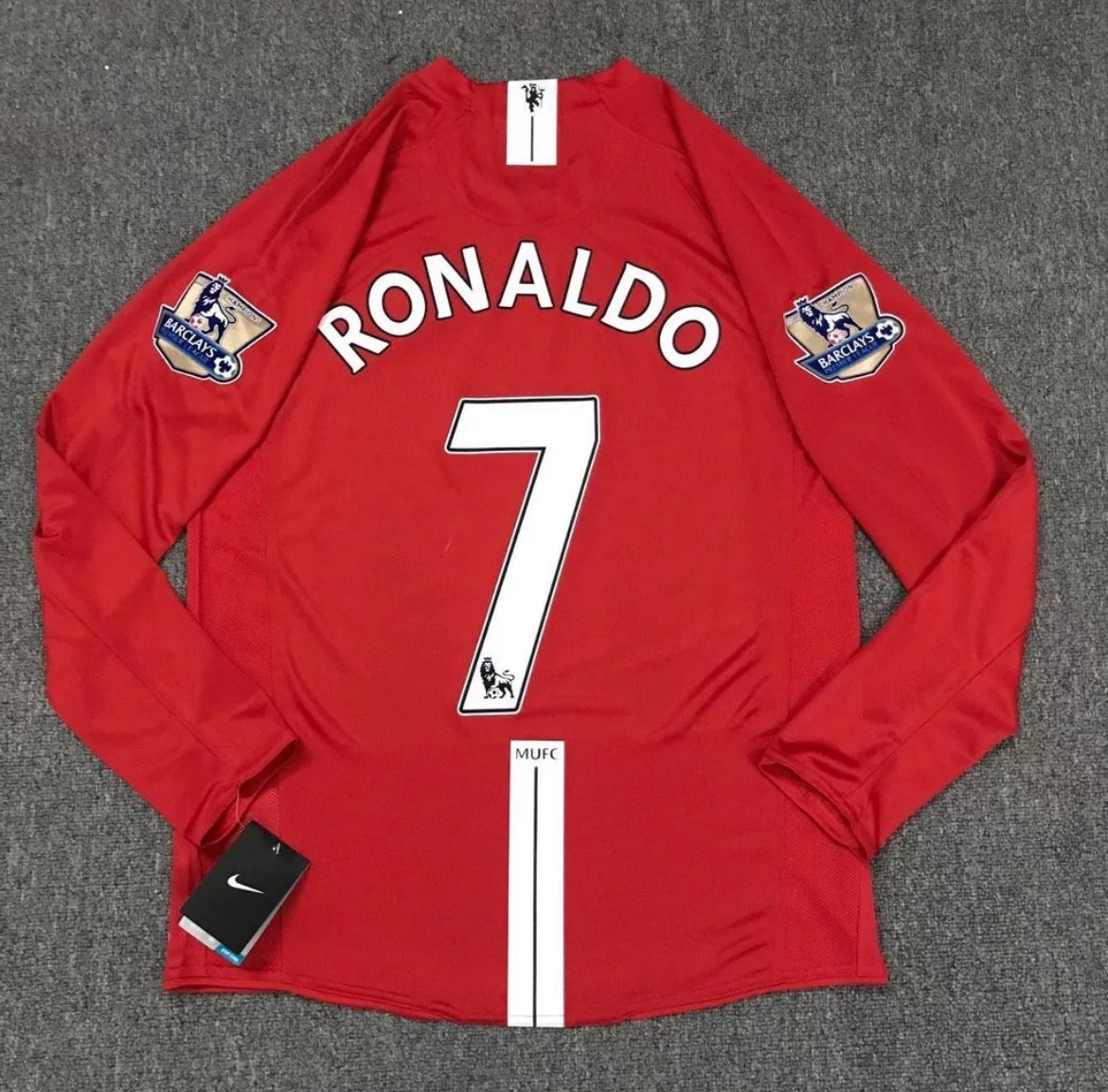 Manchester United Home 'Ronaldo 7' 2007-2008  Retro Jersey Manga Corta y Manga Larga