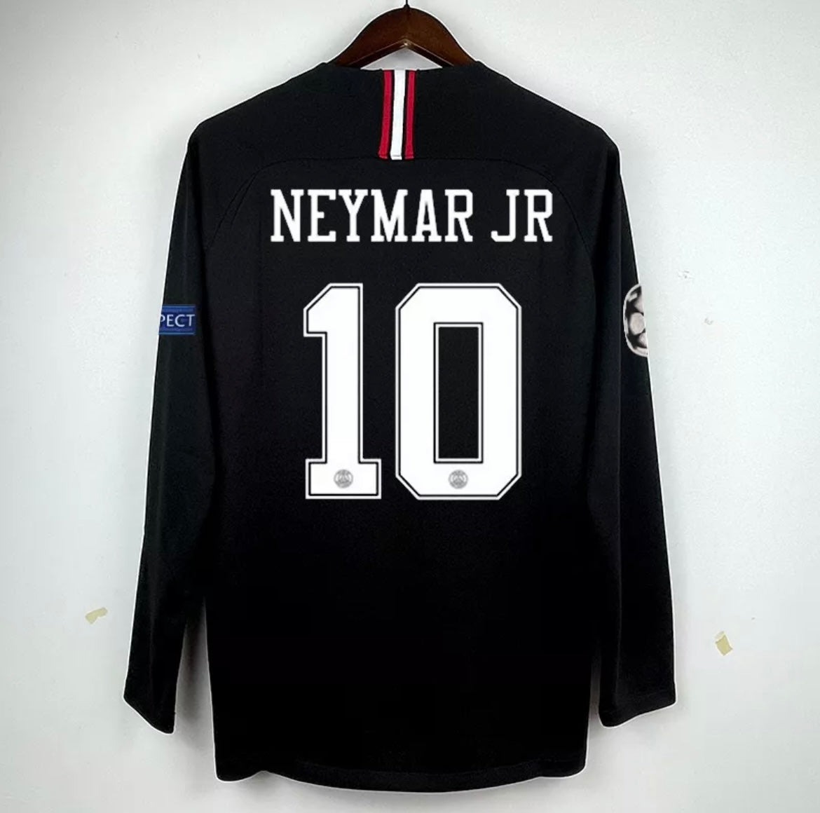 Jersey De Fútbol De Manga Larga 18-19 Paris Saint-Germain (Neymar 10)(Cavani 9) (Rabiot 25)(Jordan 23) (Mbappe 7)