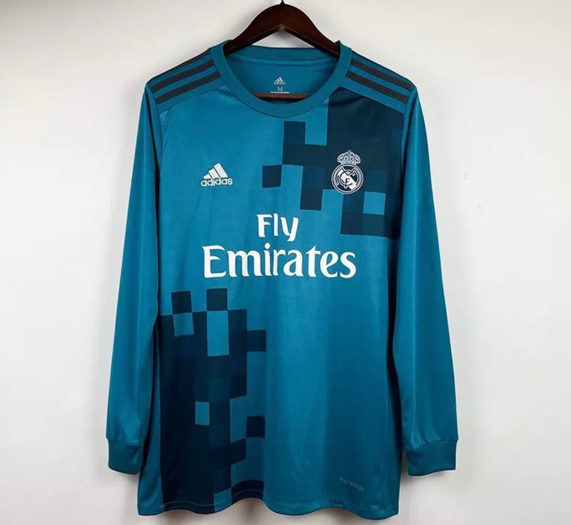 Camiseta De Fútbol Real Madrid (Cristiano Ronaldo 7) Azul Manga