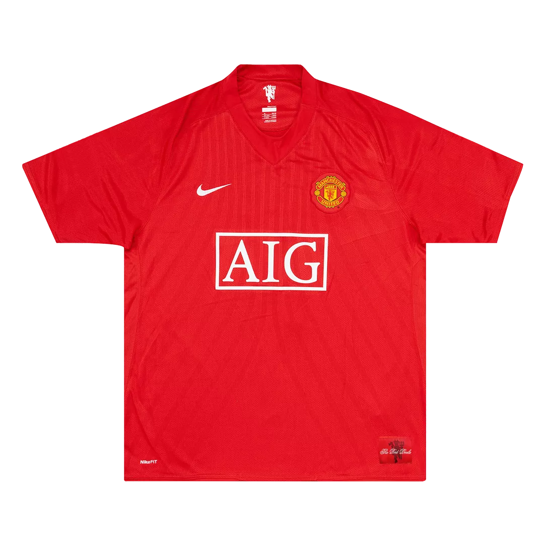 Manchester United Home 'Ronaldo 7' 2007-2008  Retro Jersey Manga Corta y Manga Larga