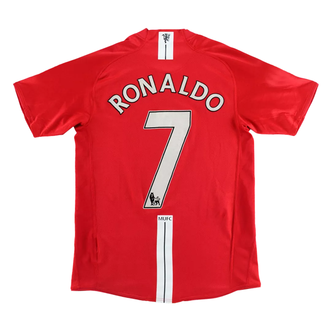 Manchester United Home 'Ronaldo 7' 2007-2008  Retro Jersey Manga Corta y Manga Larga